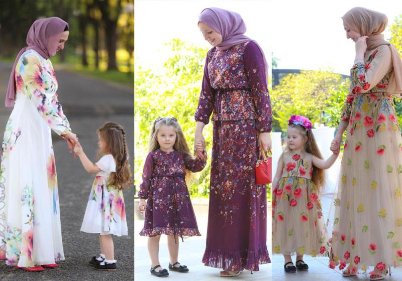 فساتين الأم مع أطفالها