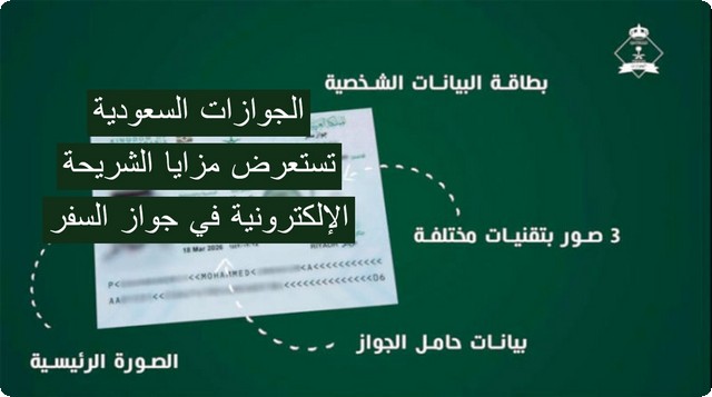 الجوازات السعودية تستعرض مزايا الشريحة الإلكترونية في جواز السفر .. تابع التفاصيل