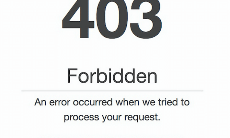 طرق إصلاح خطأ Forbidden Error 403 عند التصفح