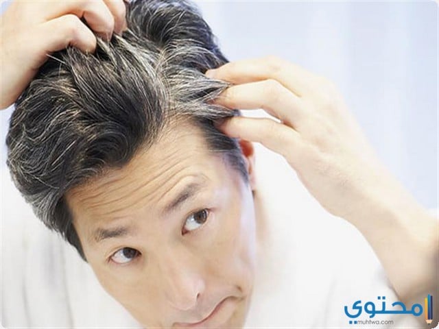 الشعر الأبيض في المنام للرجل