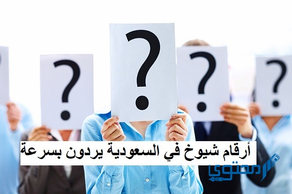 أرقام شيوخ في السعودية يردون بسرعة