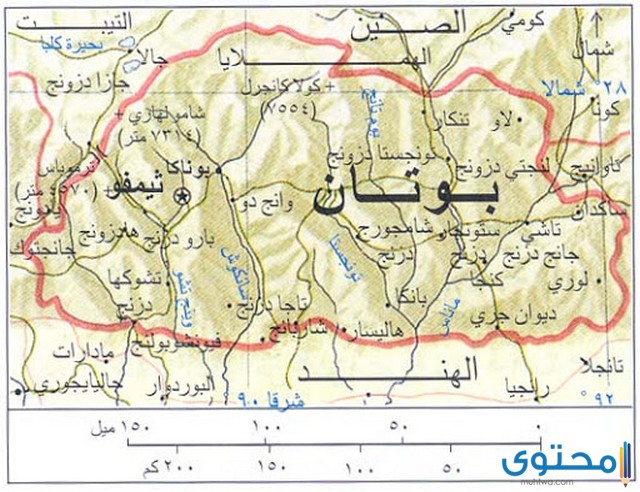التقسيمات الإدارية لمملكة بوتان