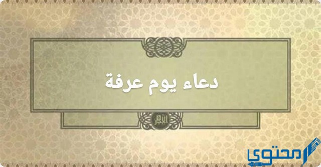 8 ادعية من دعاء يوم عرفة إسلام ويب مكتوب