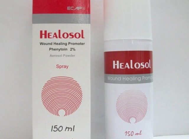 هيلوسول سبراي (Healosol) لعلاج الجروح والتقرحات الجلدية