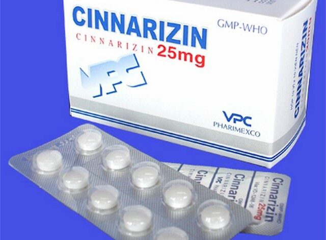 سيناريزين Cinnarizin لعلاج قصور الدورة الدموية وتدفق الدم