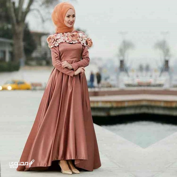 فساتين ستان للمحجبات