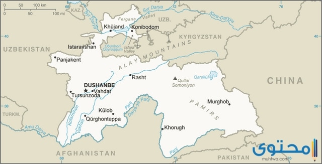 عدد وأسماء ولايات جمهورية طاجيكستان