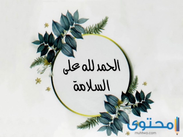 الحمد لله على السلامة