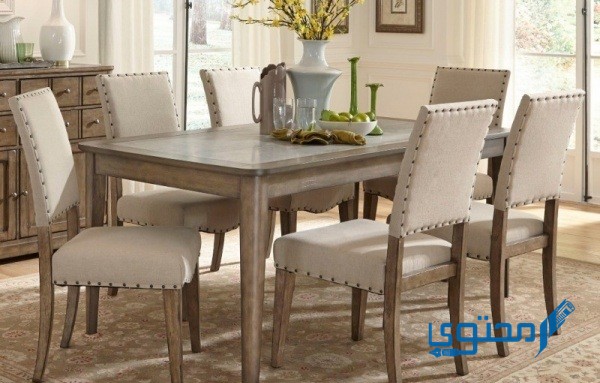 غرف سفرة مودرن باللون البني لعشاق الاناقة