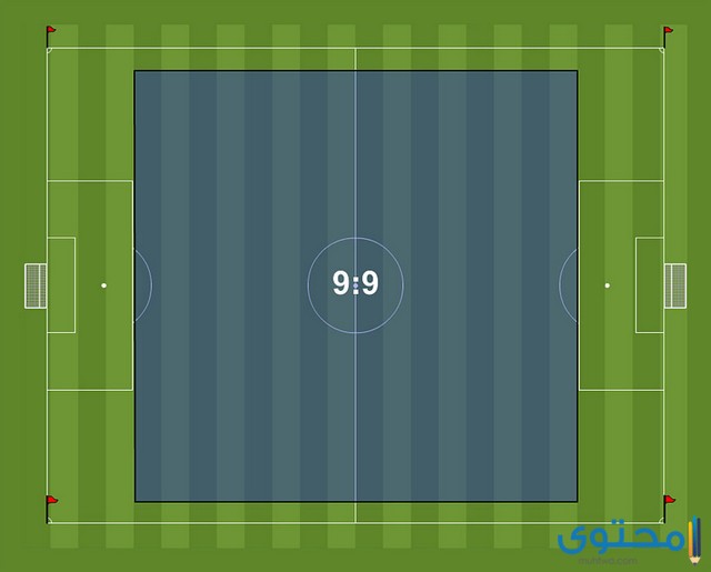 مساحة ملعب كرة القدم
