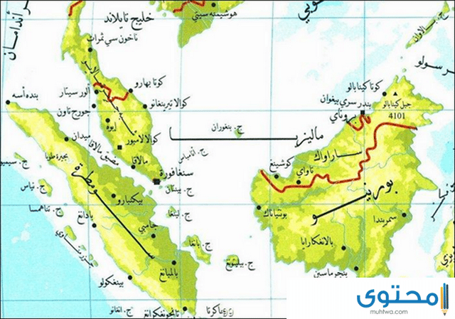 عدد وأسماء ولايات دولة ماليزيا