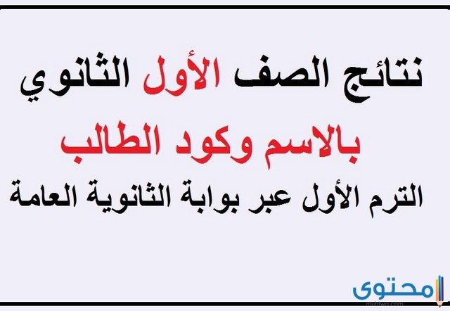 موعد نتائج الطلاب نتيجة الصف الأول الثانوي في مصر